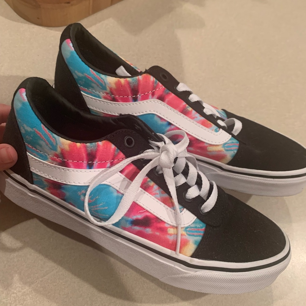 Tye dye van sneakers
